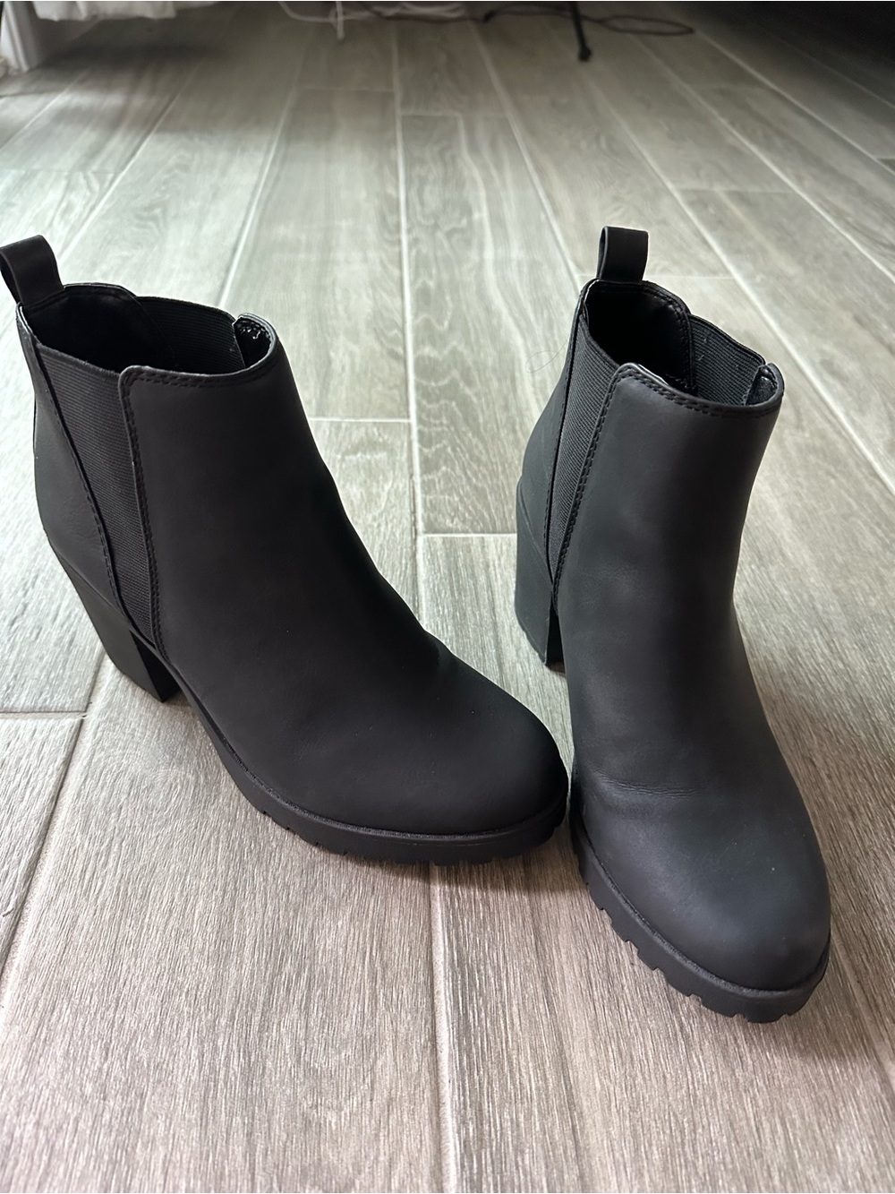 Seven Dials Black Chelsea Ankle Booties